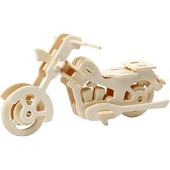 3D Holzmodell Motorrad